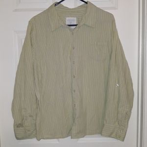 Sonoma 3x green stripe top